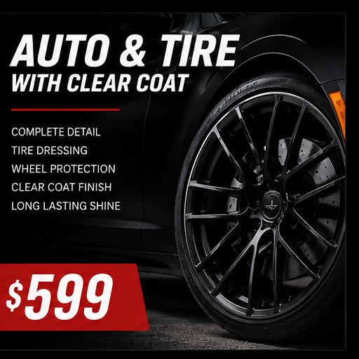AUTO & TIRE WITH CLEAR COAT